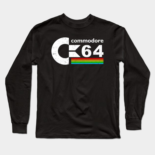 Commodore 64 Long Sleeve T-Shirt by Pink Umbrella